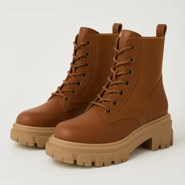 Women’s Lace-Up Chunky Heel Ankle Boots