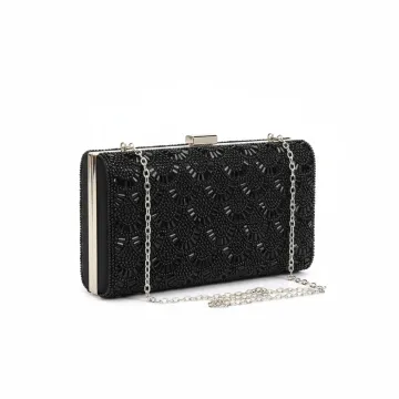 Transfigure Satin Envelope Clutch Handbag