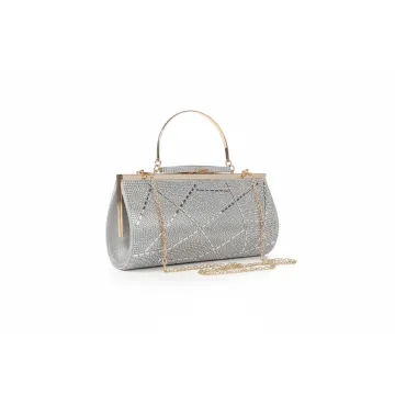 Gold Embellished Rhinestone Bag